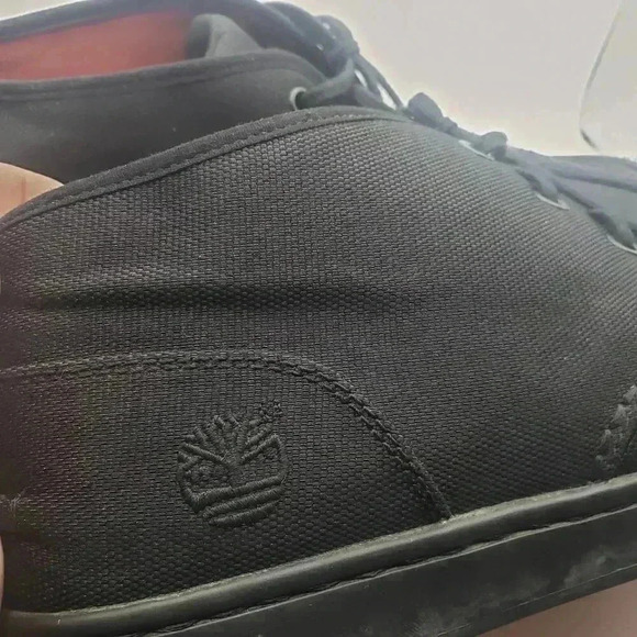 Timberland Black Fabric Chukka Boots Men's US 10.5 Mesh Lace Up Casual shoes - Picture 6 of 7